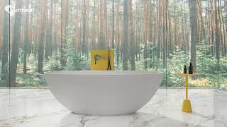 Durasein Acrylic Solid Surface Bathtub
