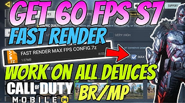 How To UNLOCK MAX FPS🔥in call of duty mobile [SEASON 7] Il codm I| Max fps