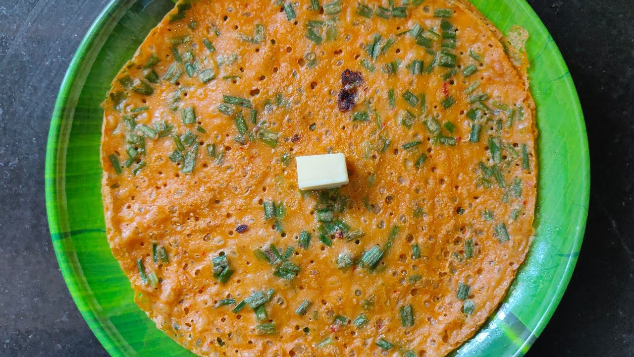 Spring Onion Dosa Recipe Khara Dosa new recipe Breakfast recipe
