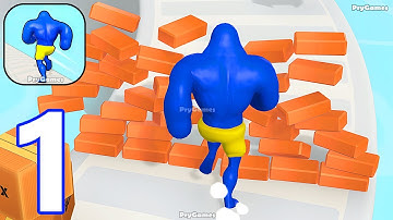 Big Man Race 3D - Gameplay Walkthrough Part 1 Muscle Rush 3D - Android Gameplay