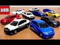 トミカ トミカギフト スバルコレクション SUBARU COLLECTION レガシィ B4 パトロールカー,BRZ,インプレッサ WRX STI,WRX STI Type S ミニカー おもちゃ