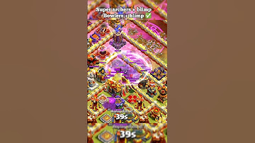 Bowlers + Clone + Invisibility + Blimp = 🔥 ll Clash of clans ll #shorts #clashofclans #coc