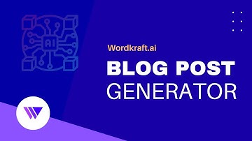 Blog post generator - Wordkraft AI
