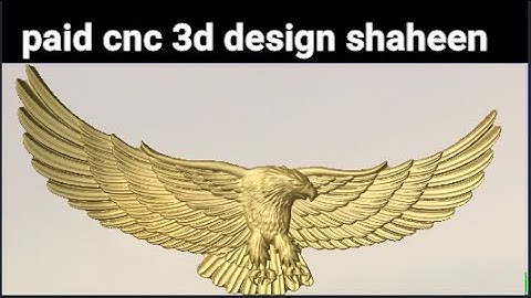 cnc 3d design eagle cnc wood working