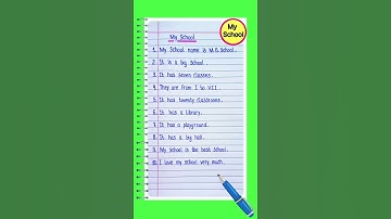 10 Lines Essay On My School In English l Essay On My School l My School Essay l Essay My School l
