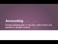 Accounting for Foreign Exchange Gains and Losses for Sage ...