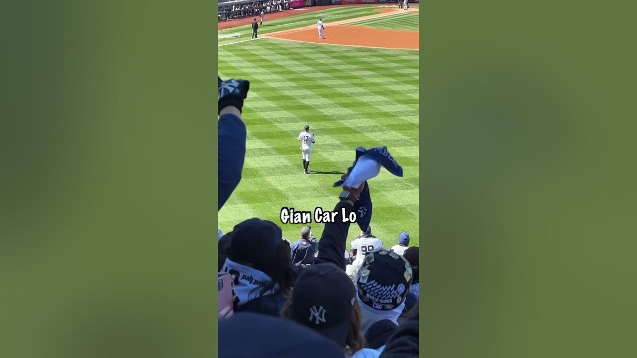 Opening Day Rollcall #yankees #rollcall #bleachers #bleachercreatures #203 #notAcookingvideo #shorts