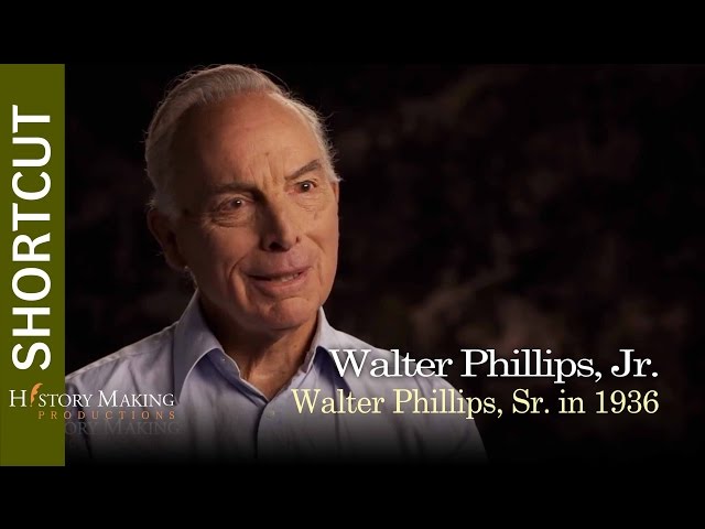 Walter Phillips Jr. on Walter Phillips Sr. in 1936 - YouTube