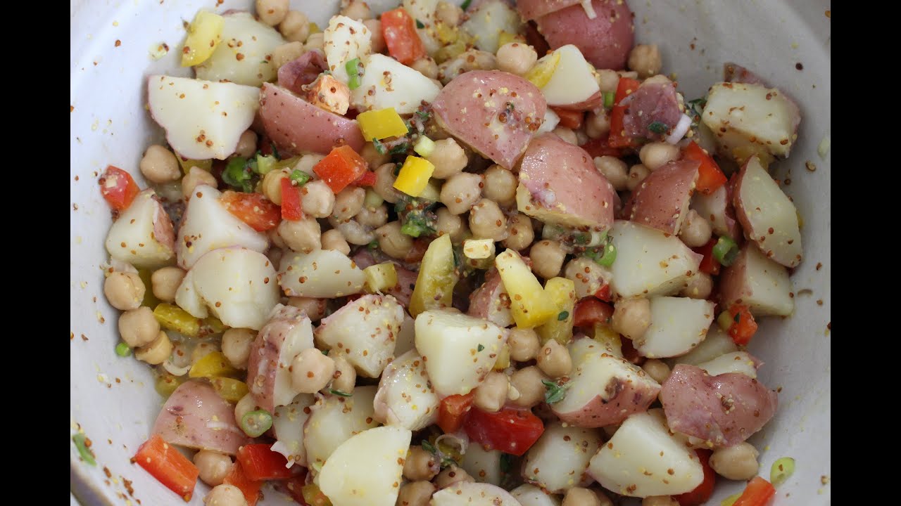 Potato and Garbanzo Salad; Mayonnaisefree Potato Salad YouTube