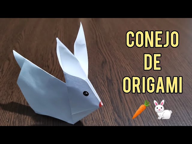 🐰 CONEJO de origami fácil para niños y mayores - Origami de animales  fáciles 