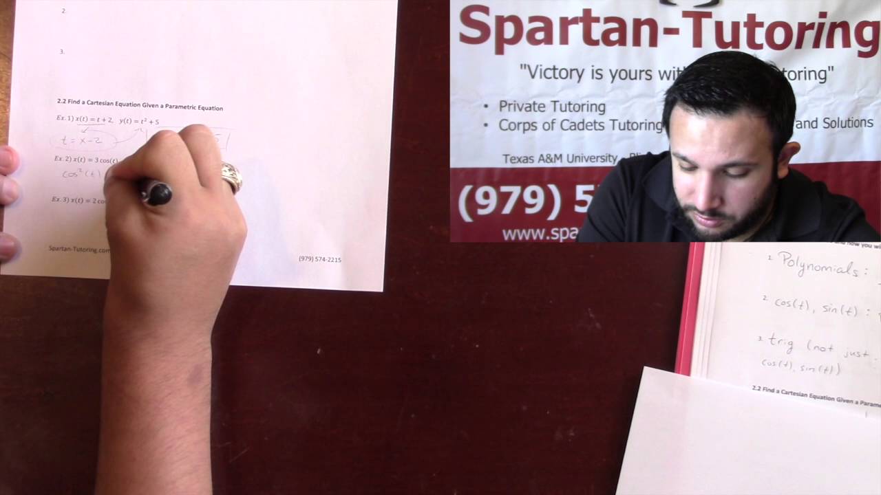 put-a-parametric-vector-equation-into-cartesian-youtube