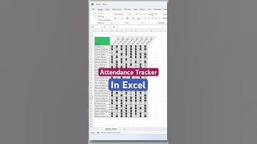 Instant Attendance Sheet in Excel – 0% Effort, 100% Results! ✅