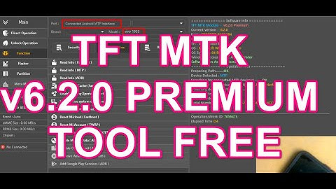 TFT MTK v6 0 2 PREMIUM TOOL FREE Vivo Y20iY20Y20s FRP & Screen Lock Remove