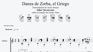 Zorba el Griego - Cacho Tirao - Tablatura para Guitarra Solista... chords