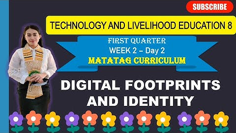 TLE 8: Q1_Week 2- Day 2: DIGITAL FOOTPRINTS AND IDENTITY ||MATATAG CURRICULUM