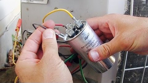 AC Fan Compressor Not Working - How to Repair / Replace HVAC Run Start Capacitor - Air Conditioner