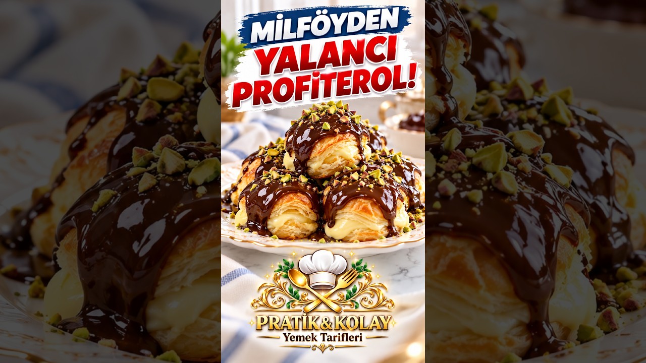 Milföyden Yalancı Profiterol! 😍 Çok Kolay, Çıtır Çıtır ve Nefis #tatlı #shortvideo #food #recipe Milföyden Yalancı Profiterol! 😍 Çok Kolay, Çıtır Çıtır ve Nefis #tatlı #shortvideo #food #recipe