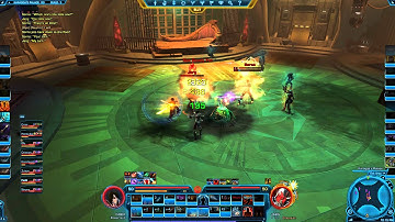 SWTOR, Operation (raid) Karagga Palace: Sorno and Jarg, Bounty Hunter (Powertech AP) POV