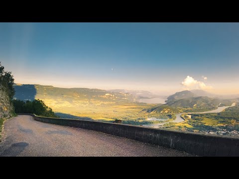 Driving the Col du Grand Colombier, France