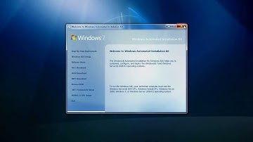 Windows 7 - Installing Windows Installation Kit (WAIK)