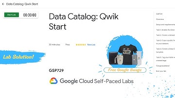 Data Catalog: Qwik Start :Lab Solution || Google Arcade: Retail Tech Challange || Free Swags