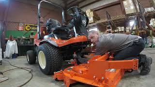 mounting up the mower deck