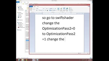 How To Configure Swift Shader 3 For Call Of Duty