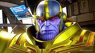 Avengers And Thanos Team Up Fight Scene FULL BATTLE HD  Marvel Vs Capcom Infinite