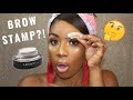 THE "PERFECT" BROW IN 1 SECOND?! TESTING THE EYEBROW STAMP | DOES IT WORK?