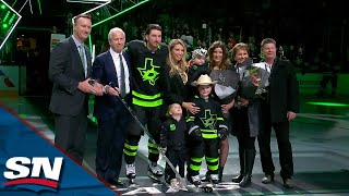 Dallas Stars Honour Matt Duchene With A Silver Stick For His 1000th NHL Game