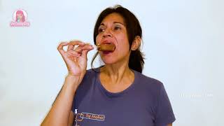 Mature Woman Sucking Ice Cream