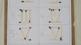 Roman numbers with match sticks