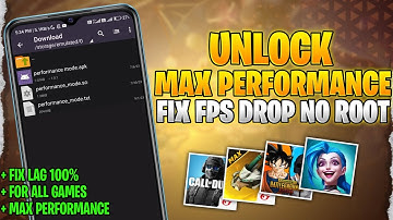 Unlock Max Performance No Root | How To Fix FPS Shutter & Lag For Games