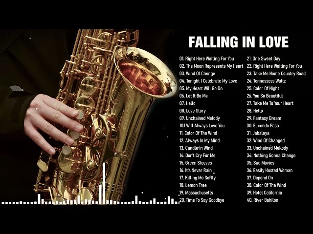 Top 50 Saxophone Romantic Love Song Instrumental -The Very Best Of Sax, Piano, Guitar Love Songs class=