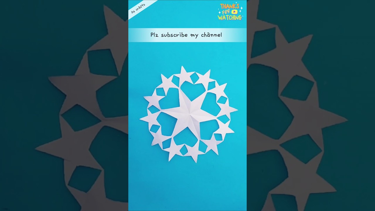DIY Christmas decoration Ideas /Paper Snowflake ❄️ 