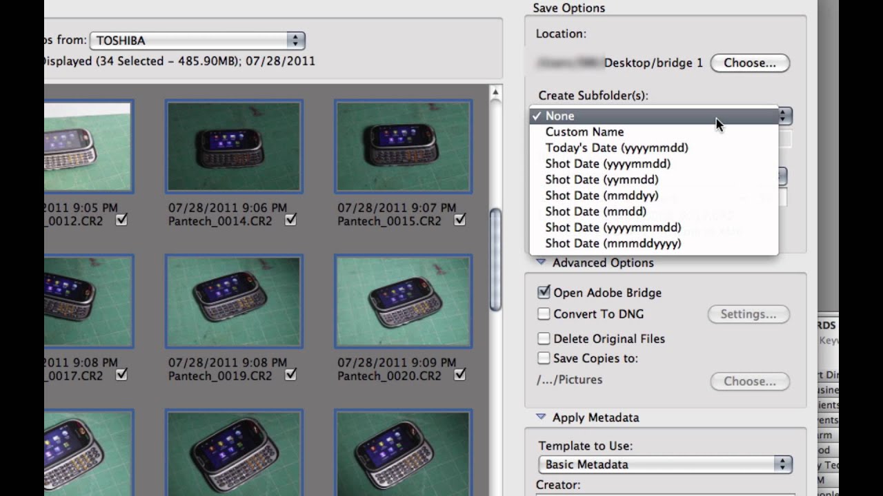 Downloading Images From Your Camera | Adobe Bridge | Eric LIndley - YouTube