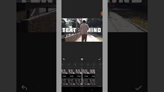 Text behind person in inshot. video edit tutorial #shorts