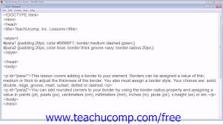 HTML5 and CSS3 Tutorial Borders Training Lesson 15.13