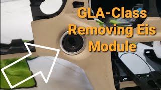 2016 Mercedes X156 GLA250 GLA200 GLA45 HOW TO REMOVE KEY IGNITION MODULE EIS FROM DASHBOARD