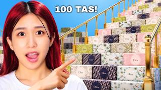 Bikin Tangga Dari 100 Tas Dior!