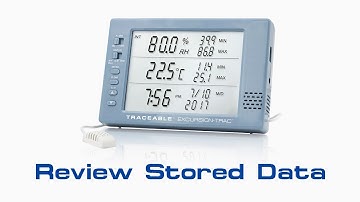 Excursion-Trac Datalogging Traceable Hygrometer - Review Stored Data Instructional Video