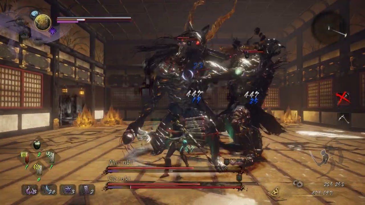 Mezuki & Gozuki no sonho - reciclando chefes Nioh 2 The Complete