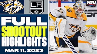 Nashville Predators at Los Angeles Kings | FULL Shootout Highlights - March 11, 2023