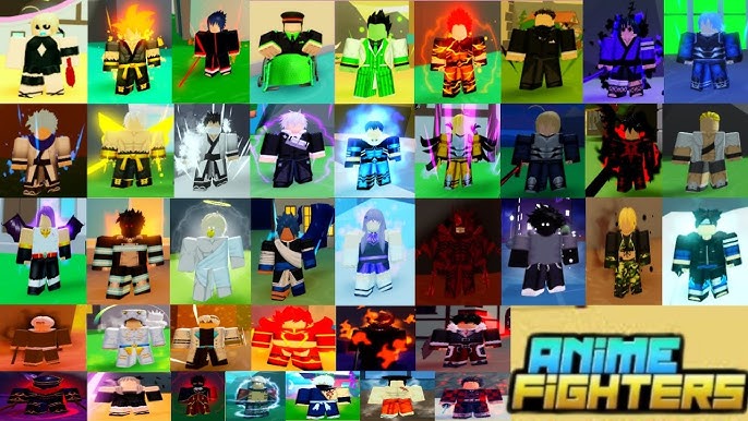 All Map Shiny Crafting Fighters in Anime Fighters Simulator 