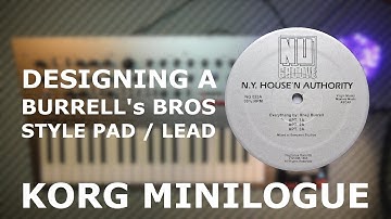 [SOUND DESIGN]   Designing a Burrell Bros style lead pad on the WONDERFUL  Minilogue by Korg Fr+subs
