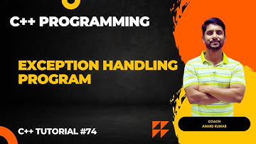 Exception Handling Programming in C++ | In Hindi