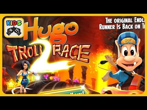 Hugo Troll Race 2 * Игра для детей про Кузю от Hugo Games * iOS | Android геймплей