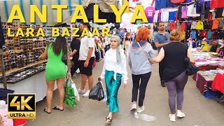 WALKING IN ANTALYA LARA SOSYETE BAZAAR, TURKEY  BIG & CHEAP #walk #bazaar #turkey #trending #edit