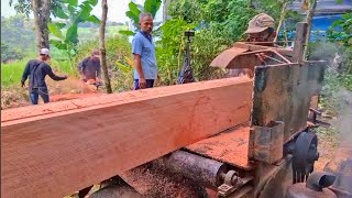 SANGAT ISTIMEWA ‼️ Gergaji kayu mahoni tua - mesin serkel rakitan