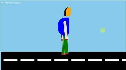 Pure CSS Walk Animation | Full Video | No JavaScript